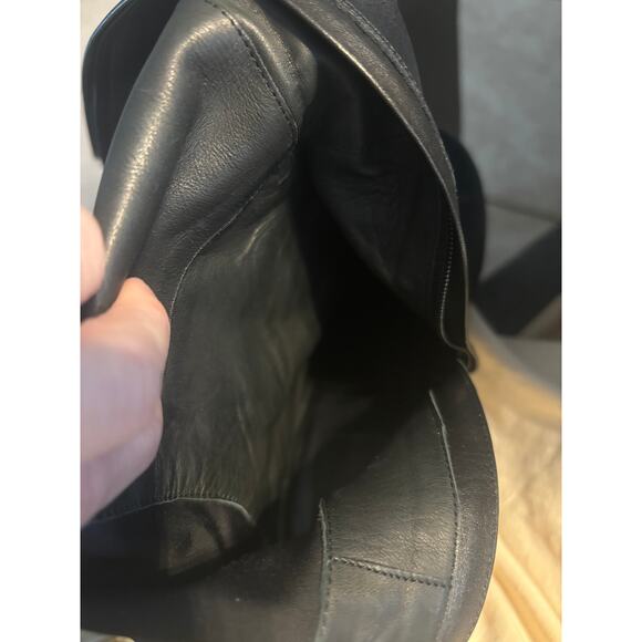 Nike Air by COLE HAAN Jalisa Black Heeled Boots size 9B  Tall Zip Stretch Zip - Picture 9 of 9